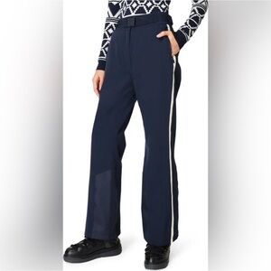 Sweaty Betty Navy Women's Alpine Ski Pants with White Stripe, Size Small, NWOT